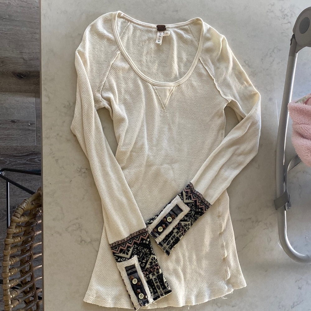 We The Free - Free People thermal with cuff detail L